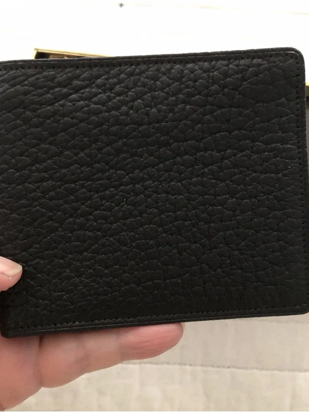 Vintage JF Krumrich Buffalo Leather Bi-Fold Wallet Key Holder New Original Box